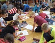 Hlava v hlavě - O. Buddeus a D. Böhm - beseda a workshop - ZŠ Školní - 4. A a 5. B